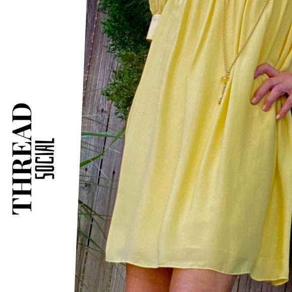 NWT Thread Social Yellow Lined Mini-Square Neck🔥 - Picture 10 of 15